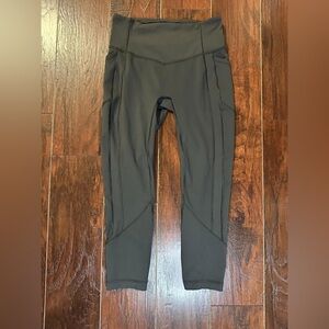 Lululemon All The Right Places Crop Size 8 HighRise 23" Graphite Grey